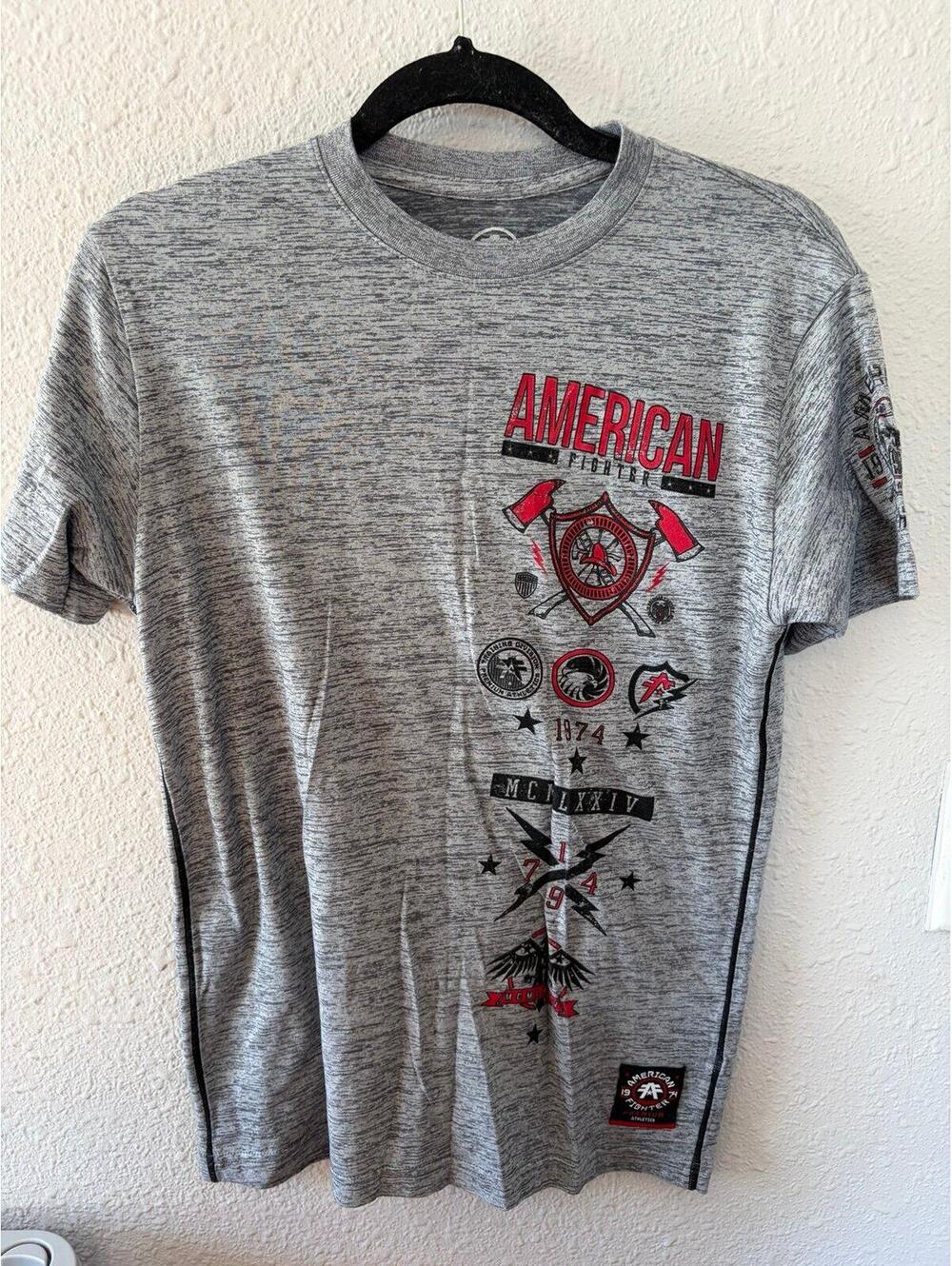 Men's American Fighter Grey Tshirt size S